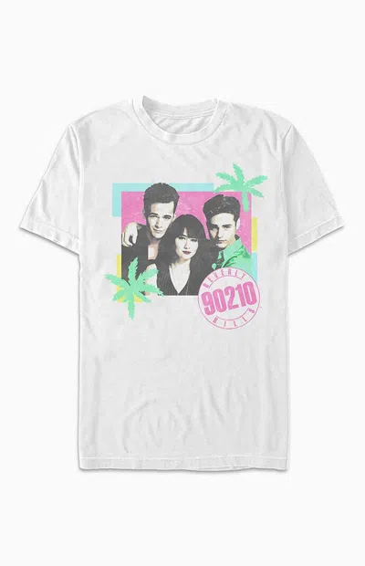 Pacsun Women's Beverly Hills 90210 '90s T-shirt In White
