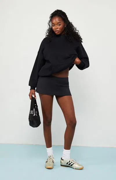 Pacsun Women's Black Core Vintage Wash Pullover Hoodie In Blue