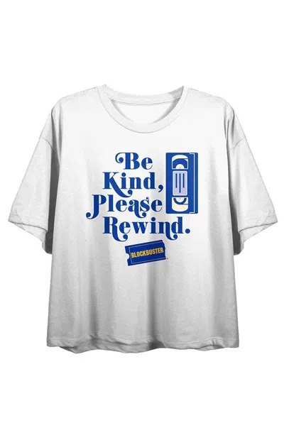 Pacsun Women's Blockbuster Cropped T-shirt In White