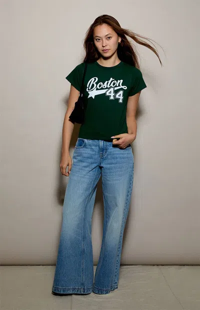 Pacsun Women's Boston 44 Relaxed T-shirt In Green