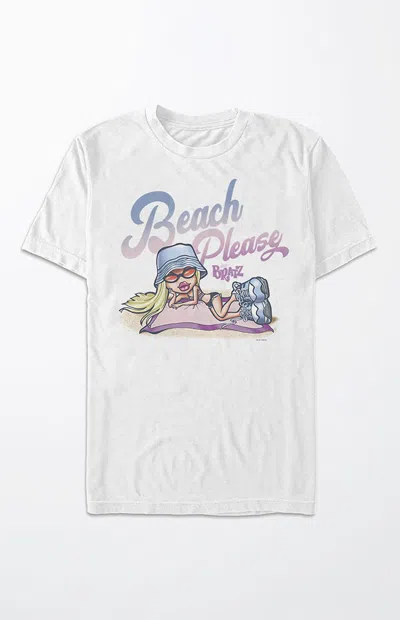 Pacsun Women's Bratz Beach Please T-shirt In White