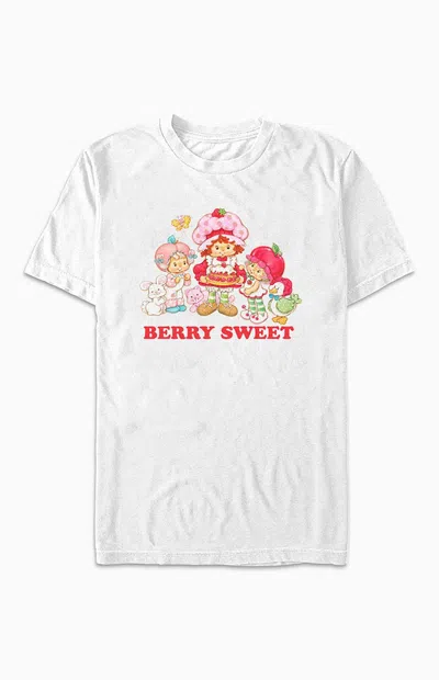 Pacsun Women's Cake Crew Strawberry Shortcake T-shirt In White