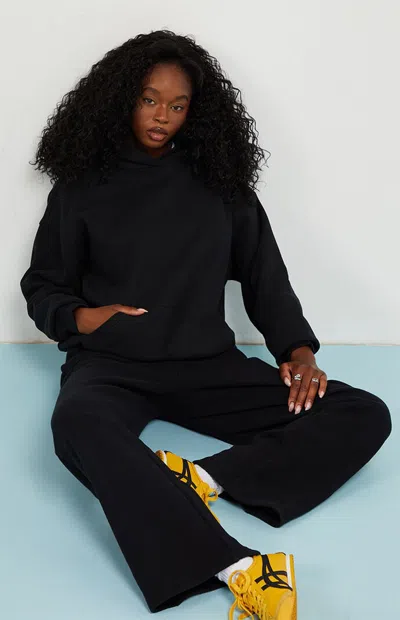 Pacsun Women's Core Washed Pullover Hoodie In Black In Burgundy