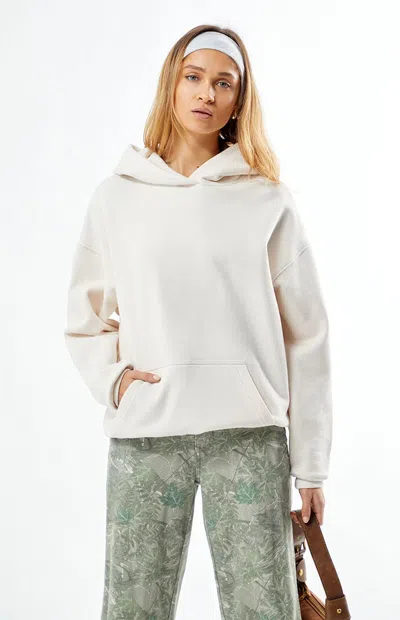 Pacsun Women's Core Washed Pullover Hoodie In Ivory In White