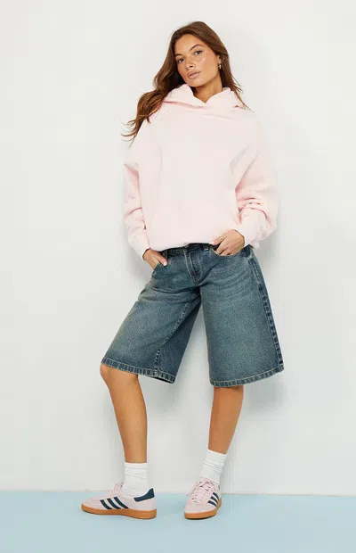 Pacsun Women's Core Washed Pullover Hoodie In Pink