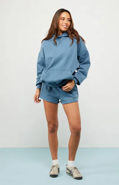 Pacsun Women's Dark Blue Ultra Soft Fleece Core Pullover Hoodie