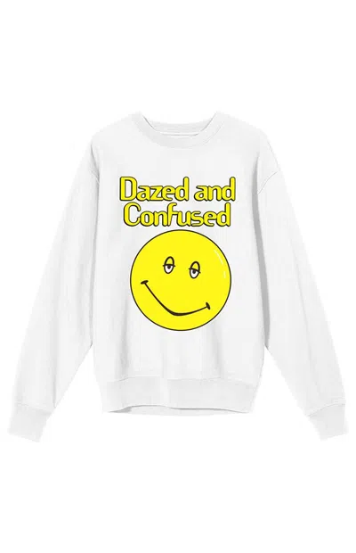 Pacsun Women's Dazed & Confused Smiley Sweatshirt In White