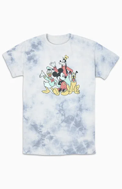 Pacsun Women's Disney Mickey & Squad T-shirt In White/blue In Multi