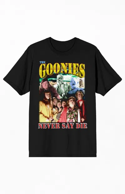 Pacsun Women's Goonies Never Say Die Movie T-shirt In Black