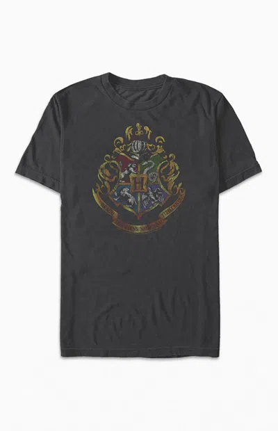Pacsun Women's Harry Potter Dark Vintage Crest T-shirt In Black