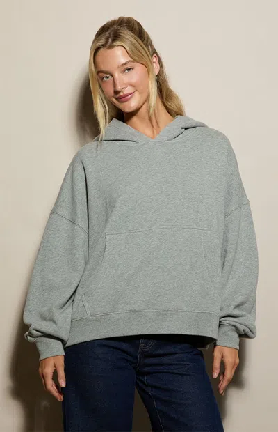 Pacsun Women's Heather Grey Weekend Fleece Hoodie In Heather Gray