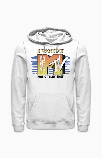 Pacsun Women's I Want My Mtv Hoodie In White