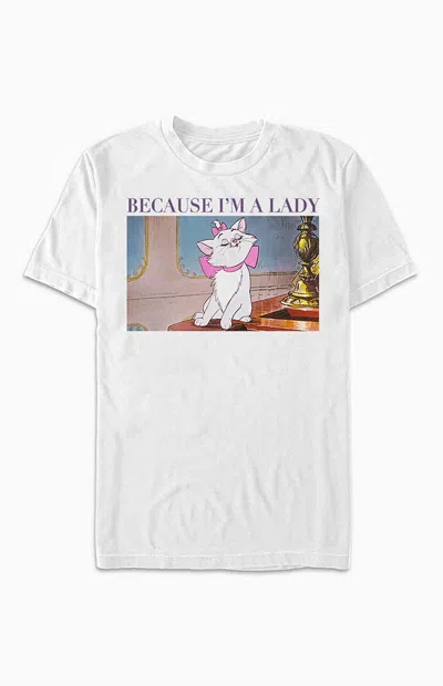 Pacsun Women's I'm A Lady Aristocats T-shirt In White