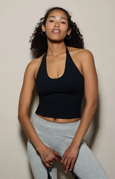 Pacsun Women's Jamie Sleek Halter Top In Black