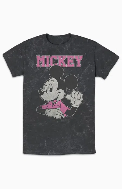 Pacsun Women's Jumbo Mickey Mouse T-shirt In Black In Gray