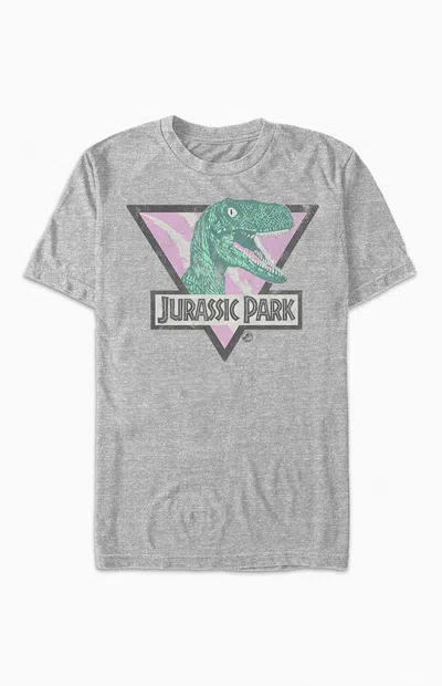 Pacsun Women's Jurassic Park Clever Girl T-shirt In Heather Grey In Gray