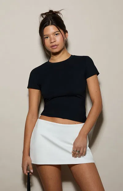 Pacsun Women's Kennedy Sleek Crew Neck T-shirt In Black