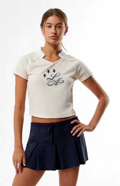 Pacsun Women's La Soccer Jersey In Cream In White