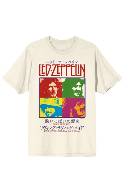 Pacsun Women's Led Zeppelin T-shirt In Off White In Neutral