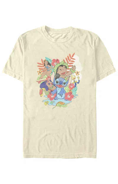 Pacsun Women's Lilo & Stitch Island T-shirt In Natural In Neutral