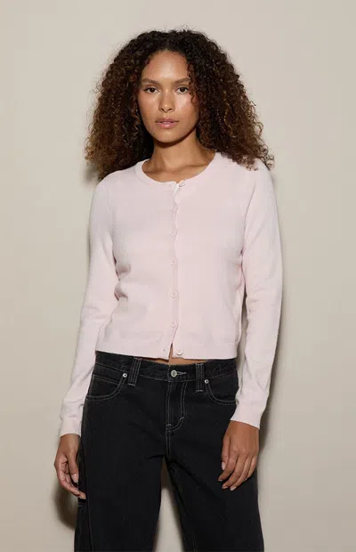 Pacsun Women's Marley Button Down Cardigan In Light Pink