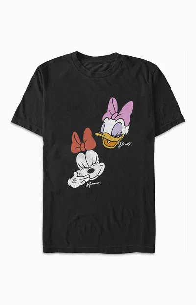 Pacsun Women's Minnie & Daisy Portrait T-shirt In Black