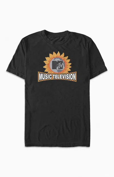 Pacsun Women's Mtv '90s Sunflower T-shirt In Black