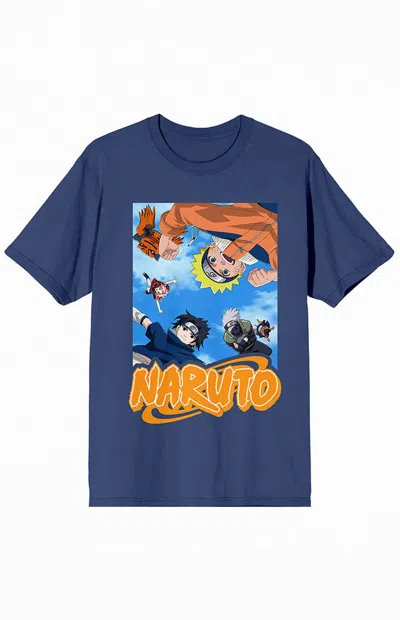 Pacsun Women's Naruto Characters T-shirt In Navy In Blue
