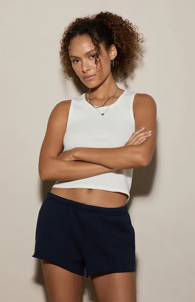 Pacsun Women's Navy Ultra Soft Fleece Classic Sweat Shorts