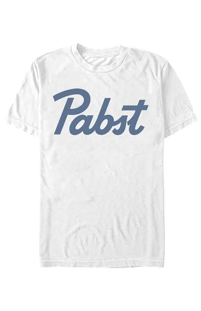 Pacsun Women's Pabst Logo T-shirt In White