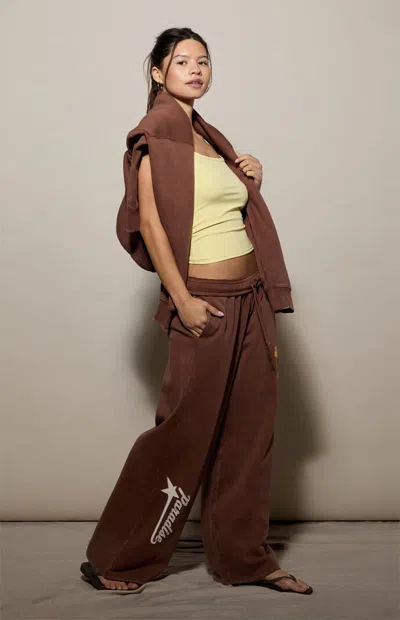 Pacsun Women's Paradise Baggy Sweatpants In Brown