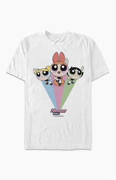 Pacsun Women's Power Puff Girls T-shirt In White