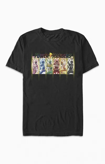 Pacsun Women's Power Rangers Box Up T-shirt In Black