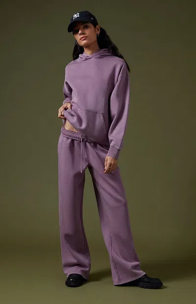 Pacsun Women's Purple Core Vintage Wash Baggy Sweatpants