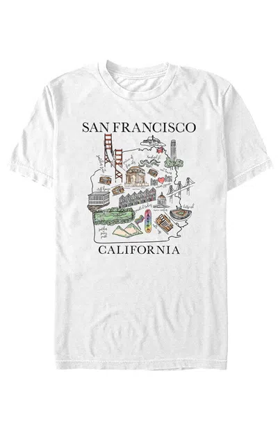 Pacsun Women's San Francisco Love T-shirt In White