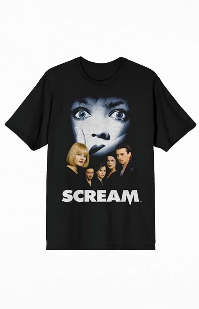 Pacsun Women's Scream Distressed Movie T-shirt In Black