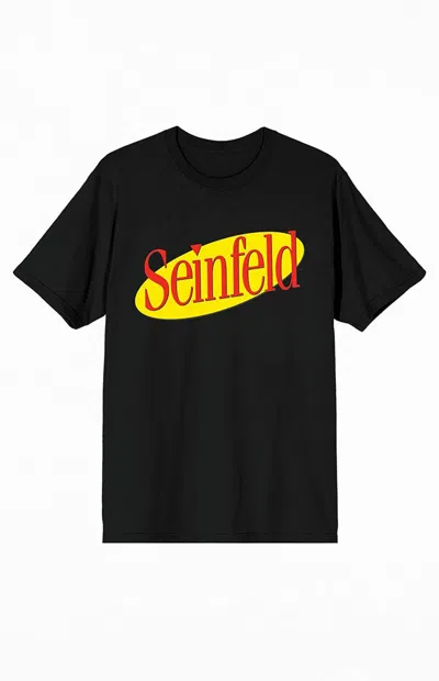 Pacsun Women's Seinfeld Yellow Oval T-shirt In Black In Multi