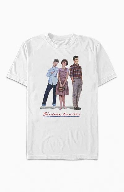 Pacsun Women's Sixteen Candles Pose Distress T-shirt In White