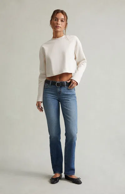 Pacsun Women's Slim Jeans Stretch Medium Blue In Dark Indigo In Multi