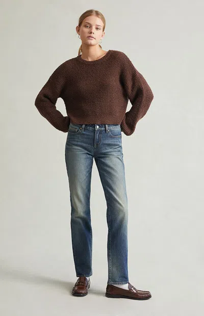 Pacsun Women's Slim Jeans Stretch Tint Dark Blue In Dark Indigo In Purple