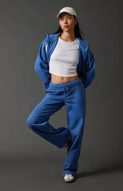 Pacsun Women's Solid Baggy Sweatpants In Blue