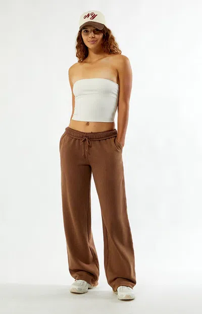 Pacsun Women's Solid Baggy Sweatpants In Brown