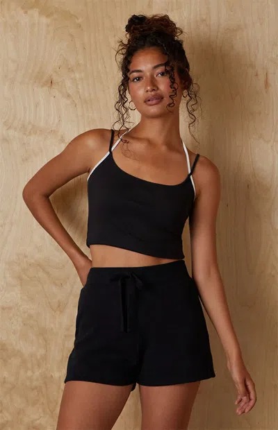 Pacsun Women's Solid Color Sweat Shorts In Black