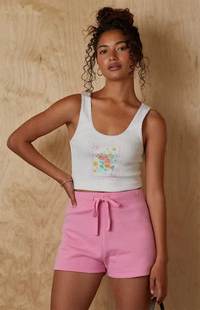 Pacsun Women's Solid Color Sweat Shorts In Pink