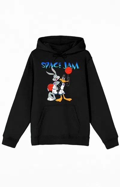 Pacsun Women's Space Jam 1996 Bugs & Daffy Hoodie In Black