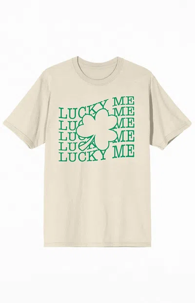 Pacsun Women's St. Patrick's Day Lucky Me T-shirt In Nude In Neutral