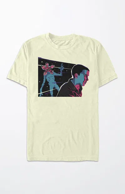 Pacsun Women's Stranger Things Neon Eleven T-shirt In Natural In White