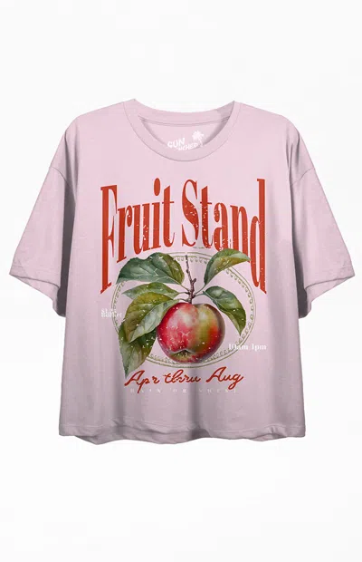 Pacsun Women's Sun Drenched Fruit Stand T-shirt In Pink