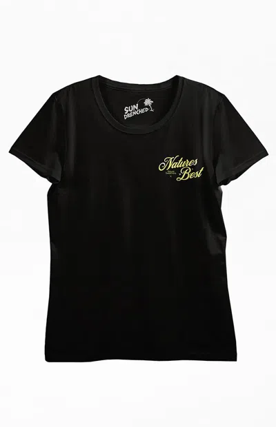 Pacsun Women's Sun Drenched Nature's Best T-shirt In Black