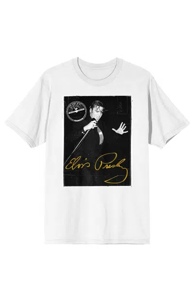 Pacsun Women's Sun Records Elvis Presley T-shirt In White